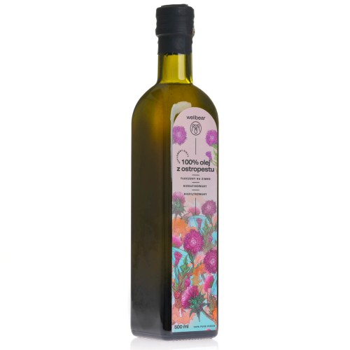 Wellbear olej z ostropestu tloczony na zimno 500 ml 2.jpg