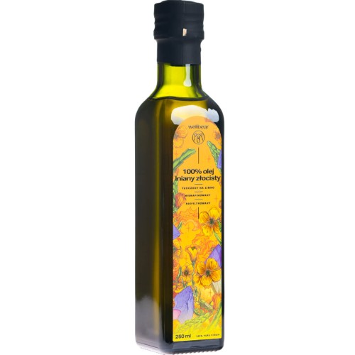 Wellbear olej lniany złocisty 250 ml 2.jpg