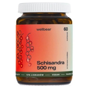Wellbear Schisandra (Cytryniec chiński) 500 mg - 60 kapsułek