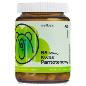 Wellbear Witamina B5 (kwas pantotenowy) 500 mg - 60 kapsułek